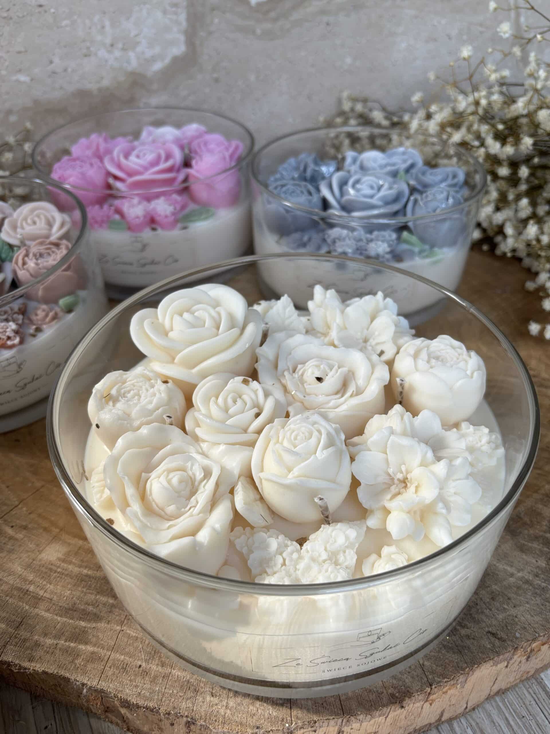 Świeca sojowa "Biała Elegancja" 800 g - obrazek 6