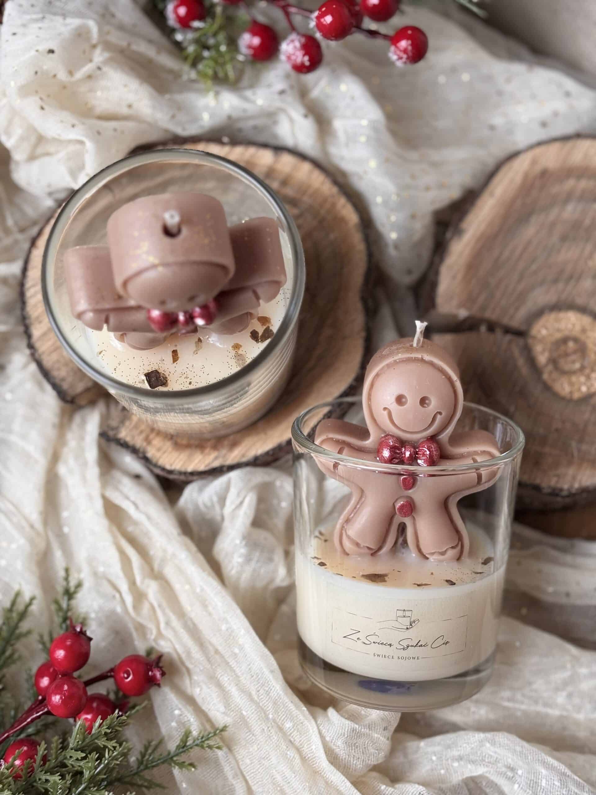Świeca sojowa "Wesoły Pan Pierniczek" 150 g