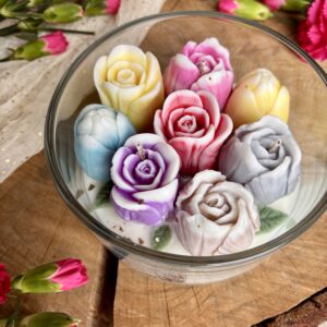 Świeca sojowa „Tulipanowy Ogród” – 400 g