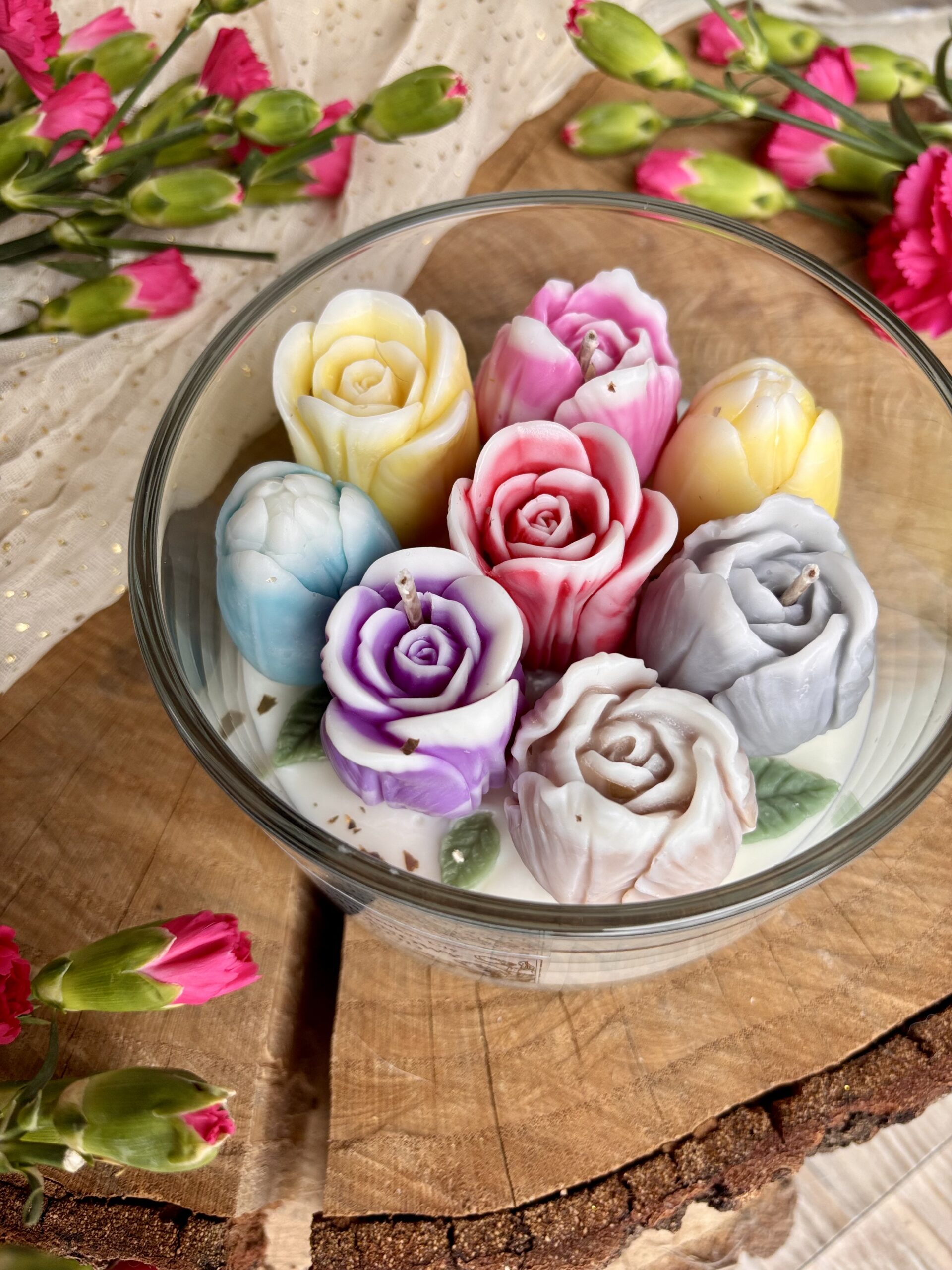 Świeca sojowa „Tulipanowy Ogród” – 400 g