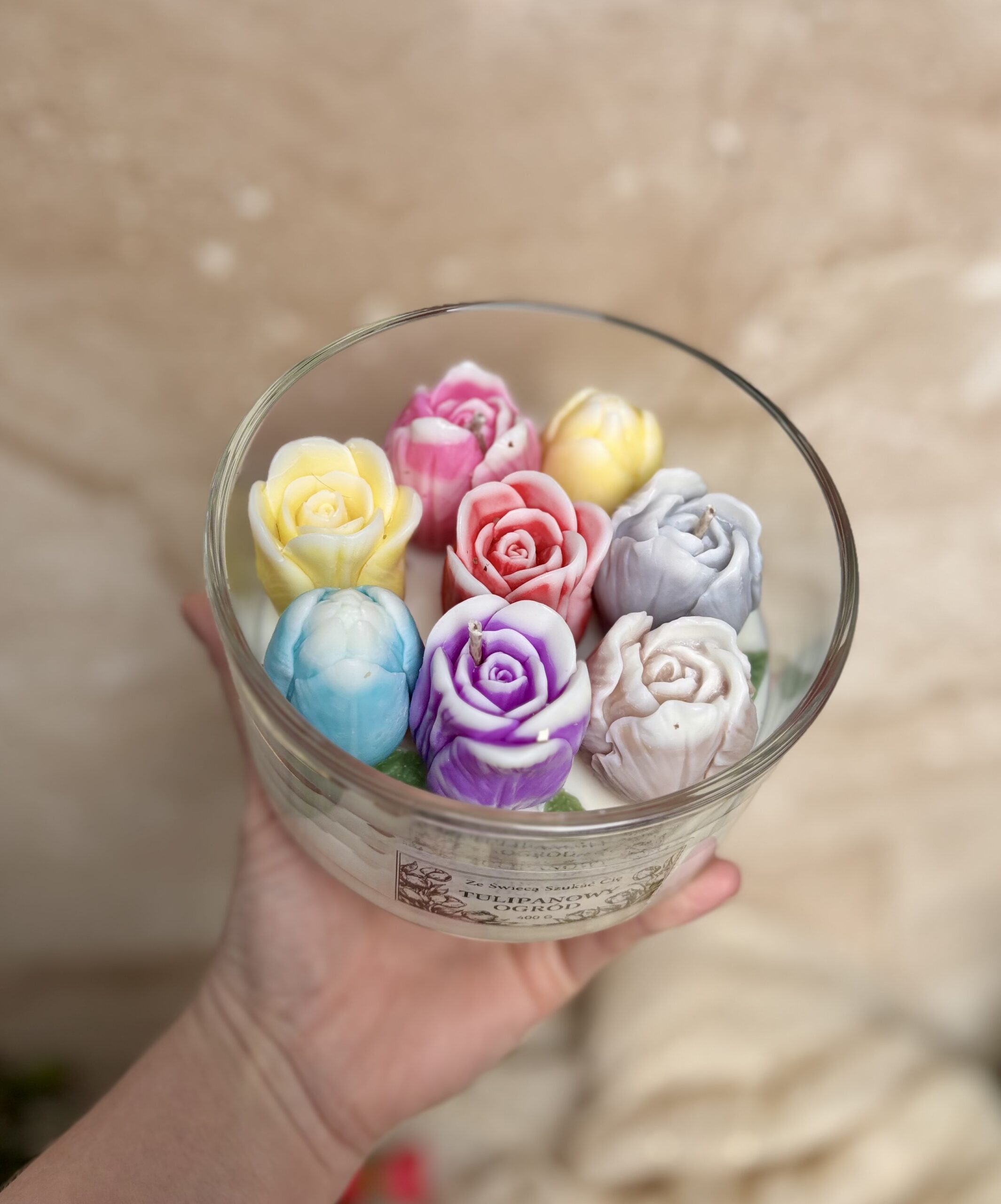 Świeca sojowa „Tulipanowy Ogród” – 400 g - obrazek 3