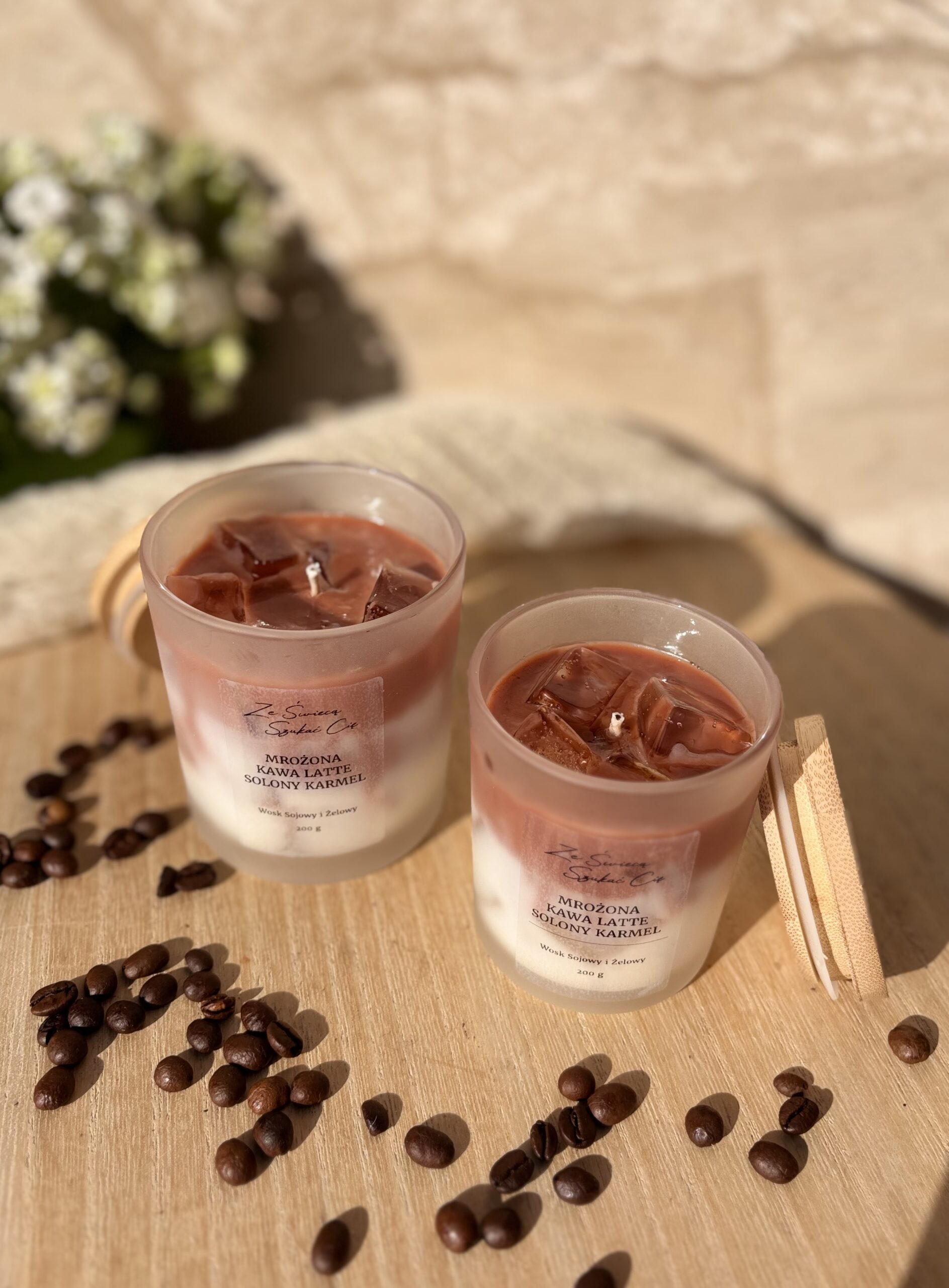 Świeca sojowa Mrożona Kawa Latte – Słony Karmel 200 g - obrazek 10