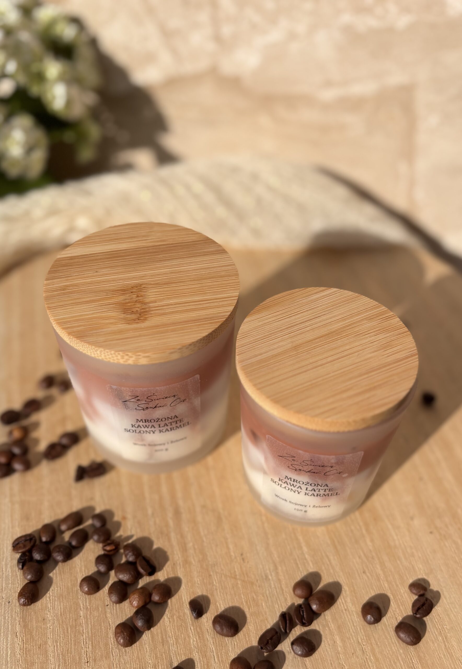 Świeca sojowa Mrożona Kawa Latte – Słony Karmel 200 g - obrazek 9