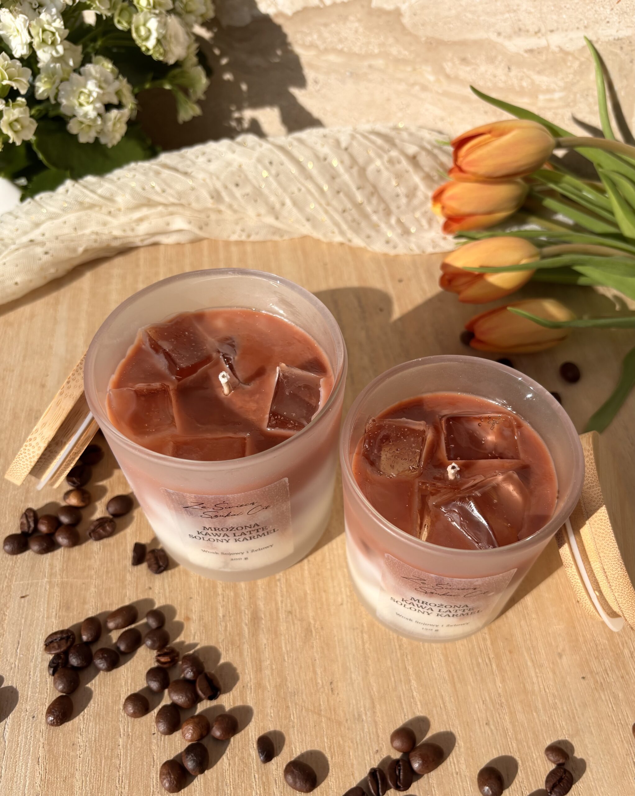 Świeca sojowa Mrożona Kawa Latte – Słony Karmel 200 g - obrazek 8