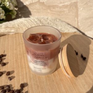 Świeca sojowa Mrożona Kawa Latte – Słony Karmel 150 g