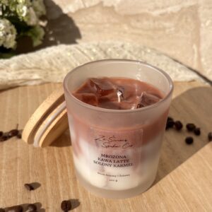 Świeca sojowa Mrożona Kawa Latte – Słony Karmel 200 g