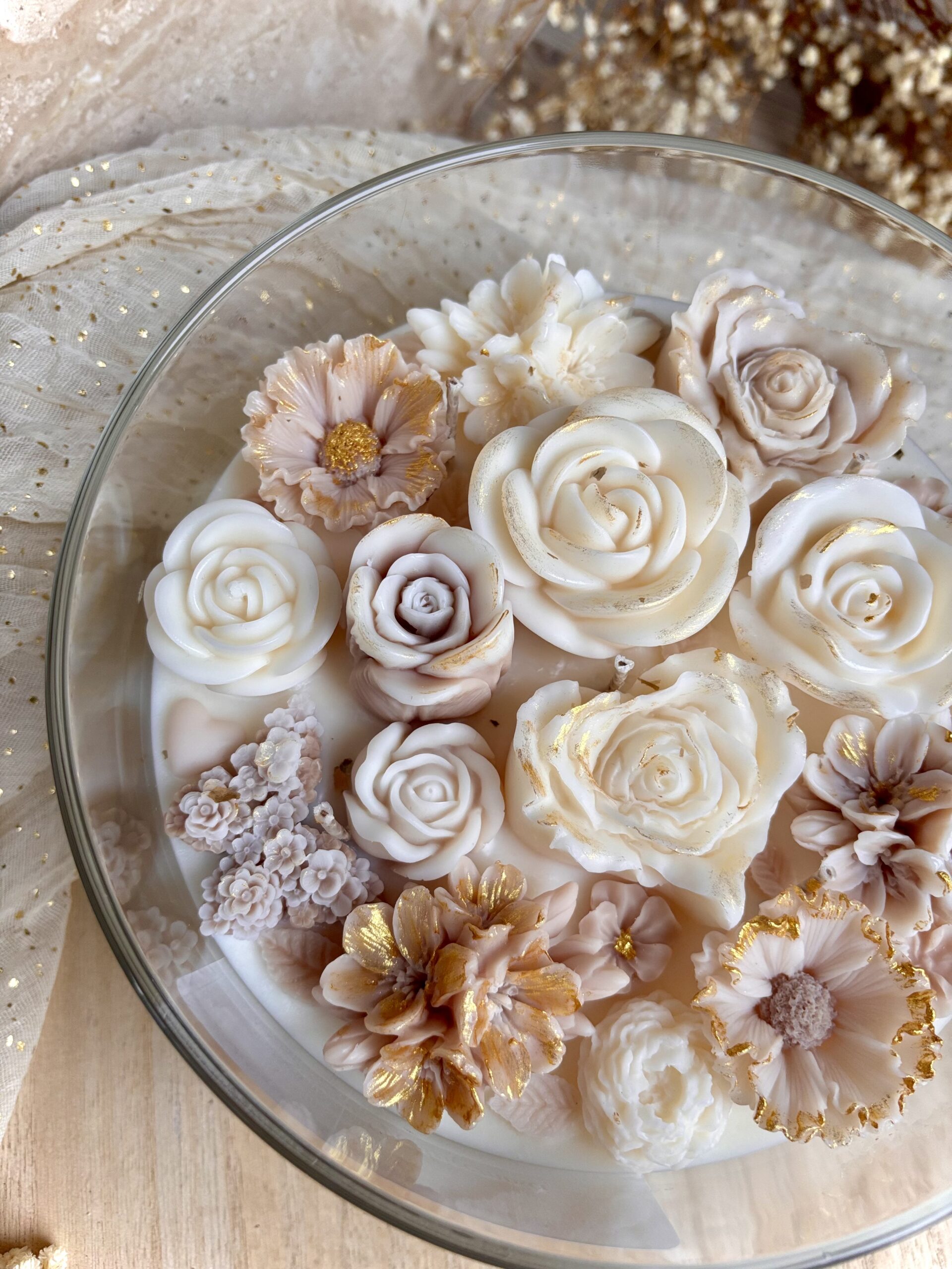 Świeca Premium „Wdzięczność” – Kwiatowa Kompozycja XXL 1200 g - obrazek 2