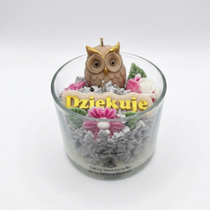 Świeca Sojowa "Dziękuję" dla Nauczyciela 300 g