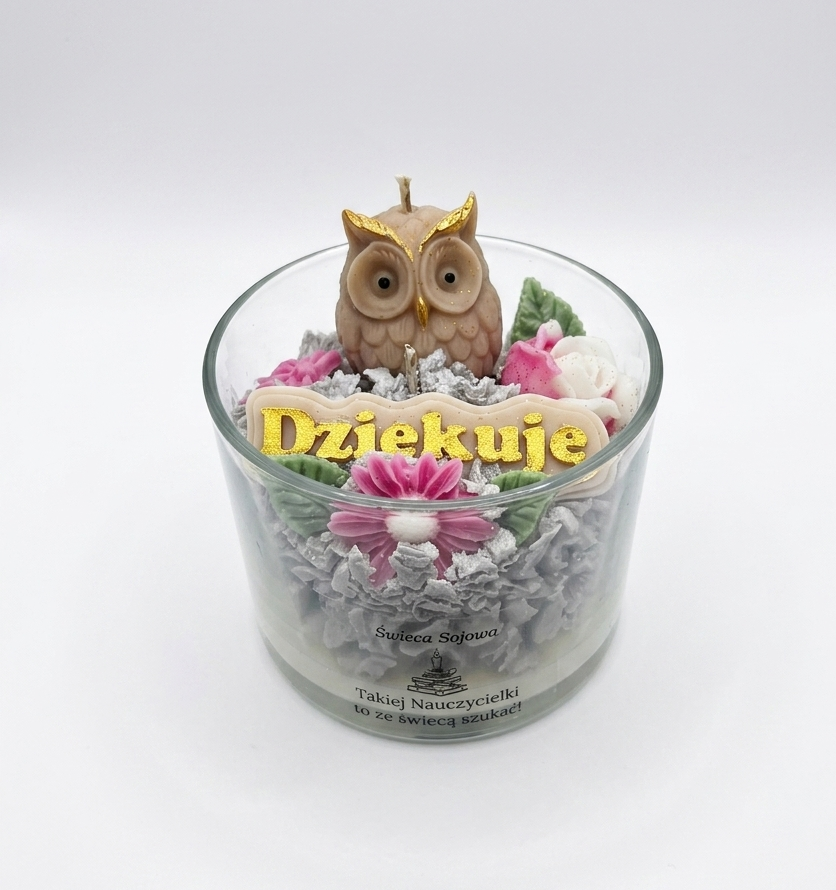 Świeca Sojowa "Dziękuję" dla Nauczyciela 300 g