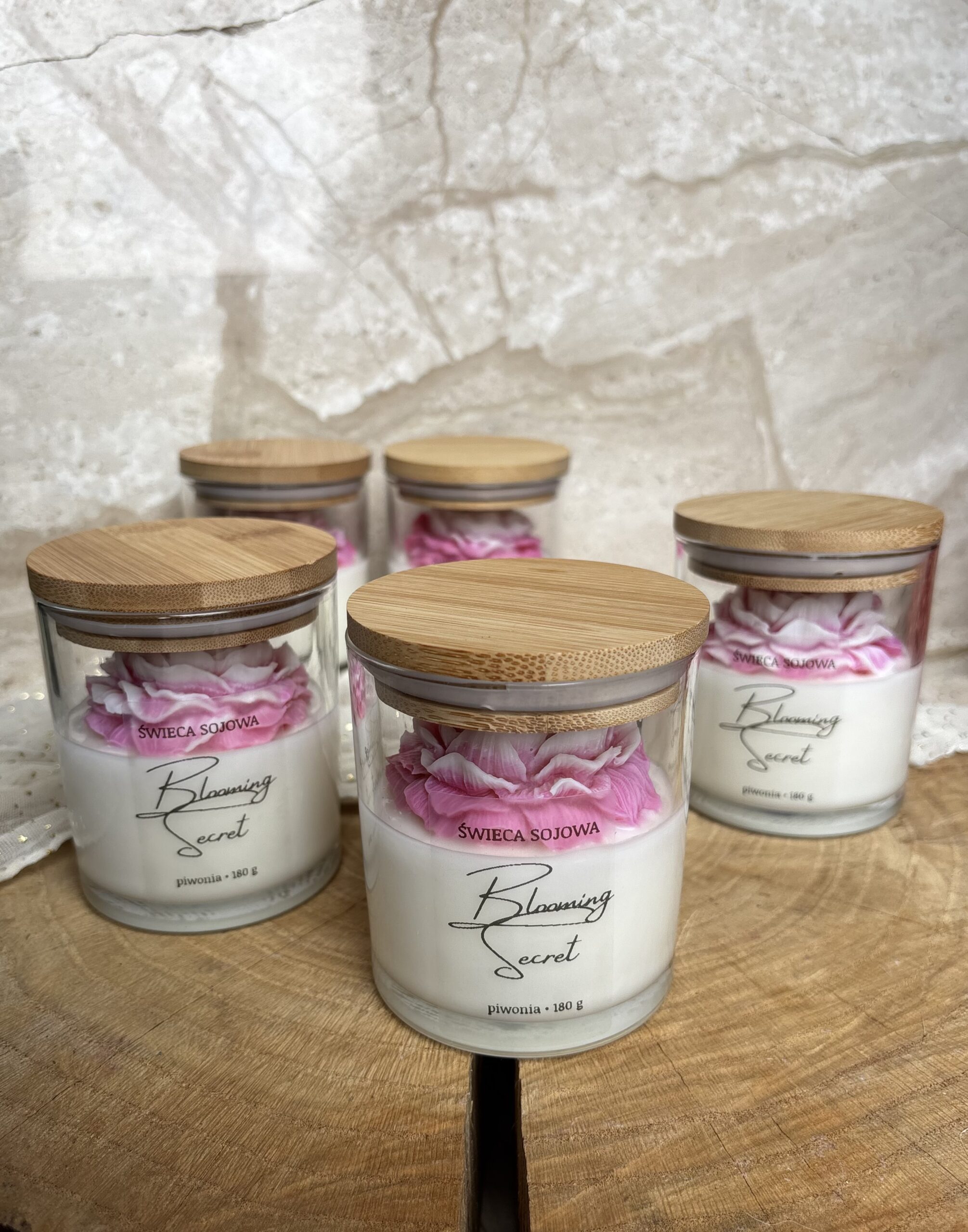 Świeca Sojowa Blooming Secret 180 g - obrazek 5