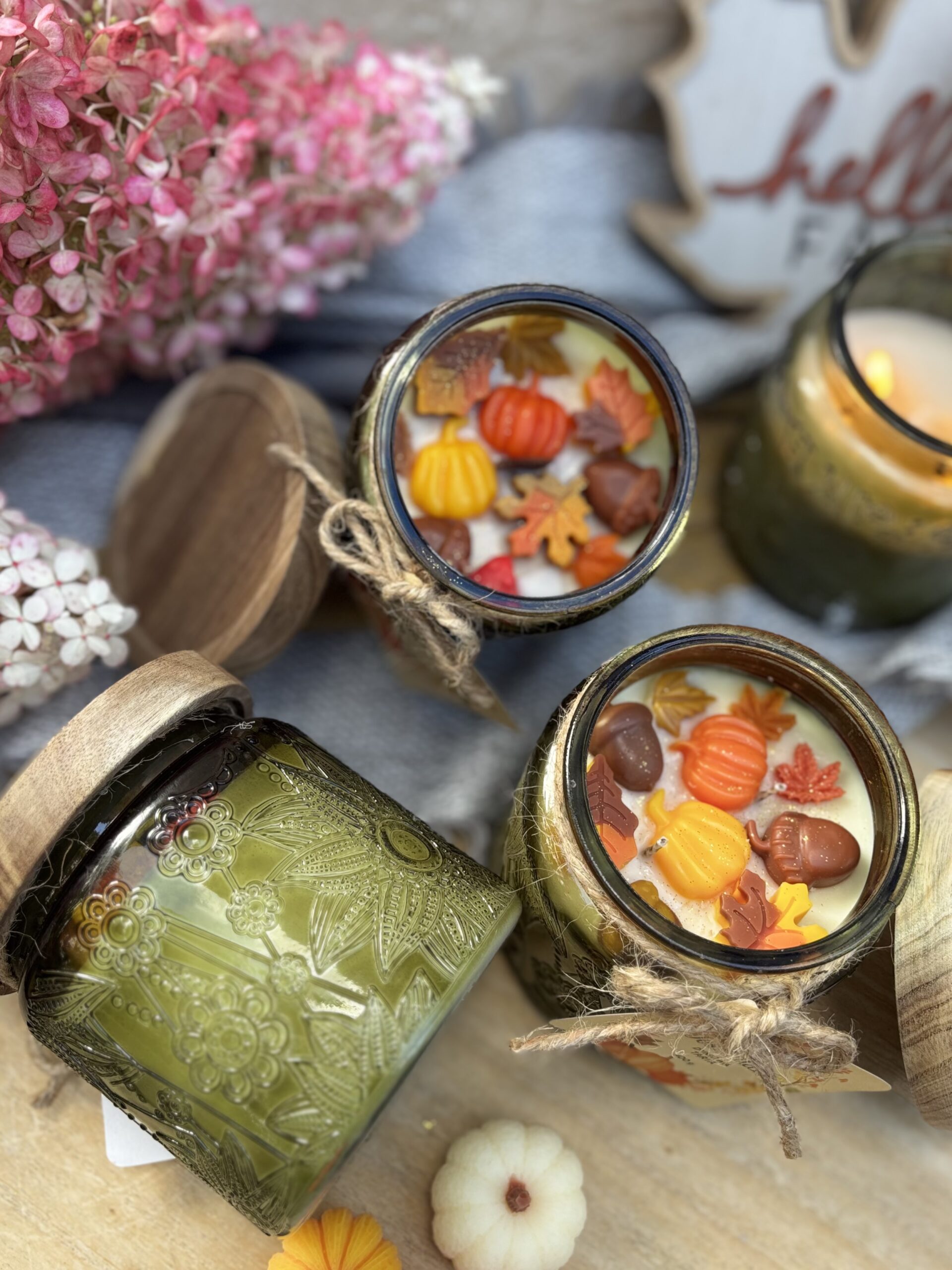 Świeca Sojowa JESIENIARA w słoju z wieczkiem 400 g - obrazek 7