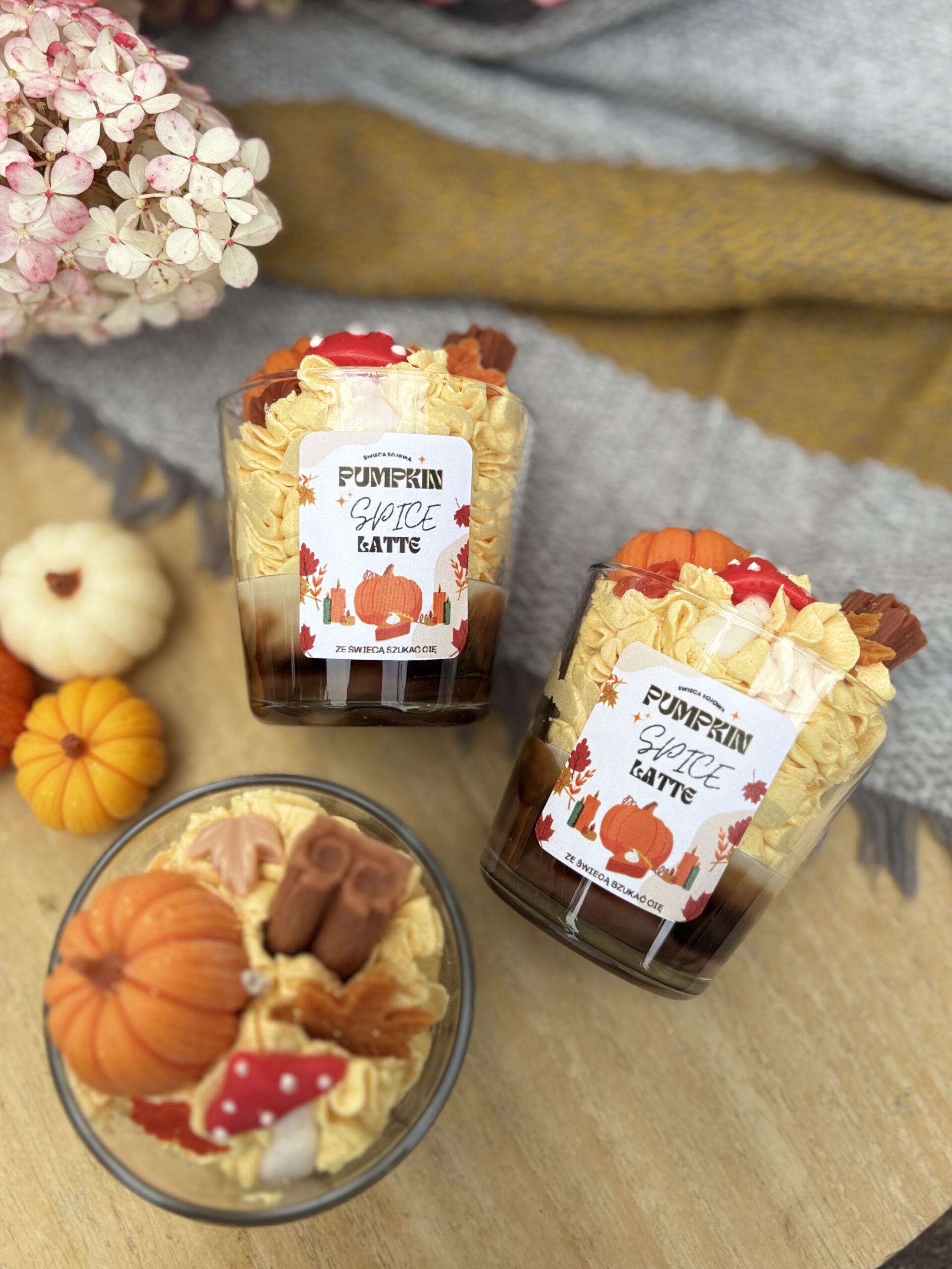 Świeca Sojowa mini Pumpkin Spice Latte 130 g - obrazek 2