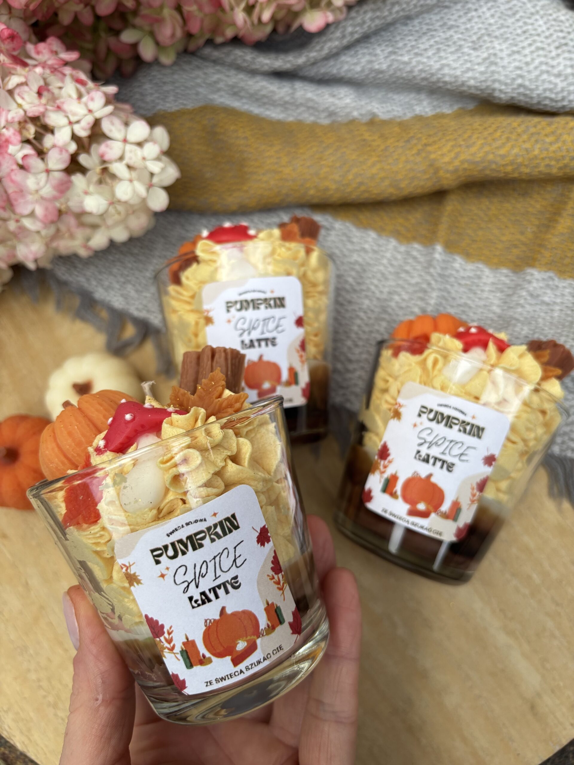 Świeca Sojowa mini Pumpkin Spice Latte 130 g - obrazek 3