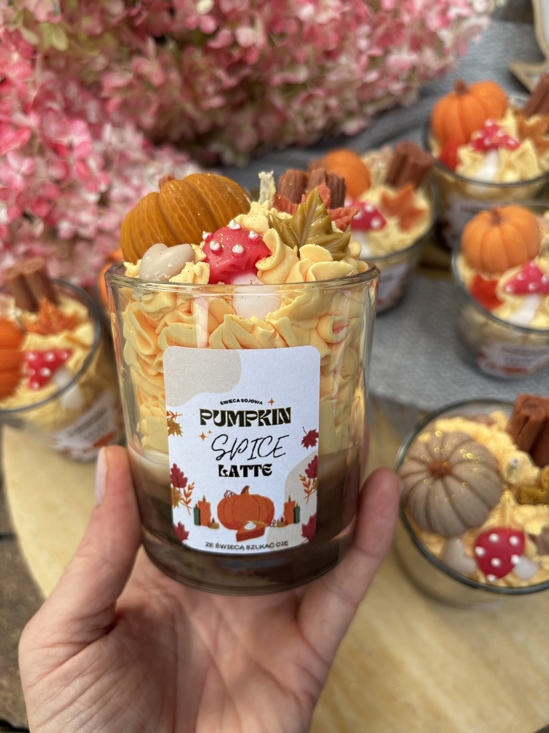 Świeca Sojowa Pumpkin Spice Latte 180 g - obrazek 3