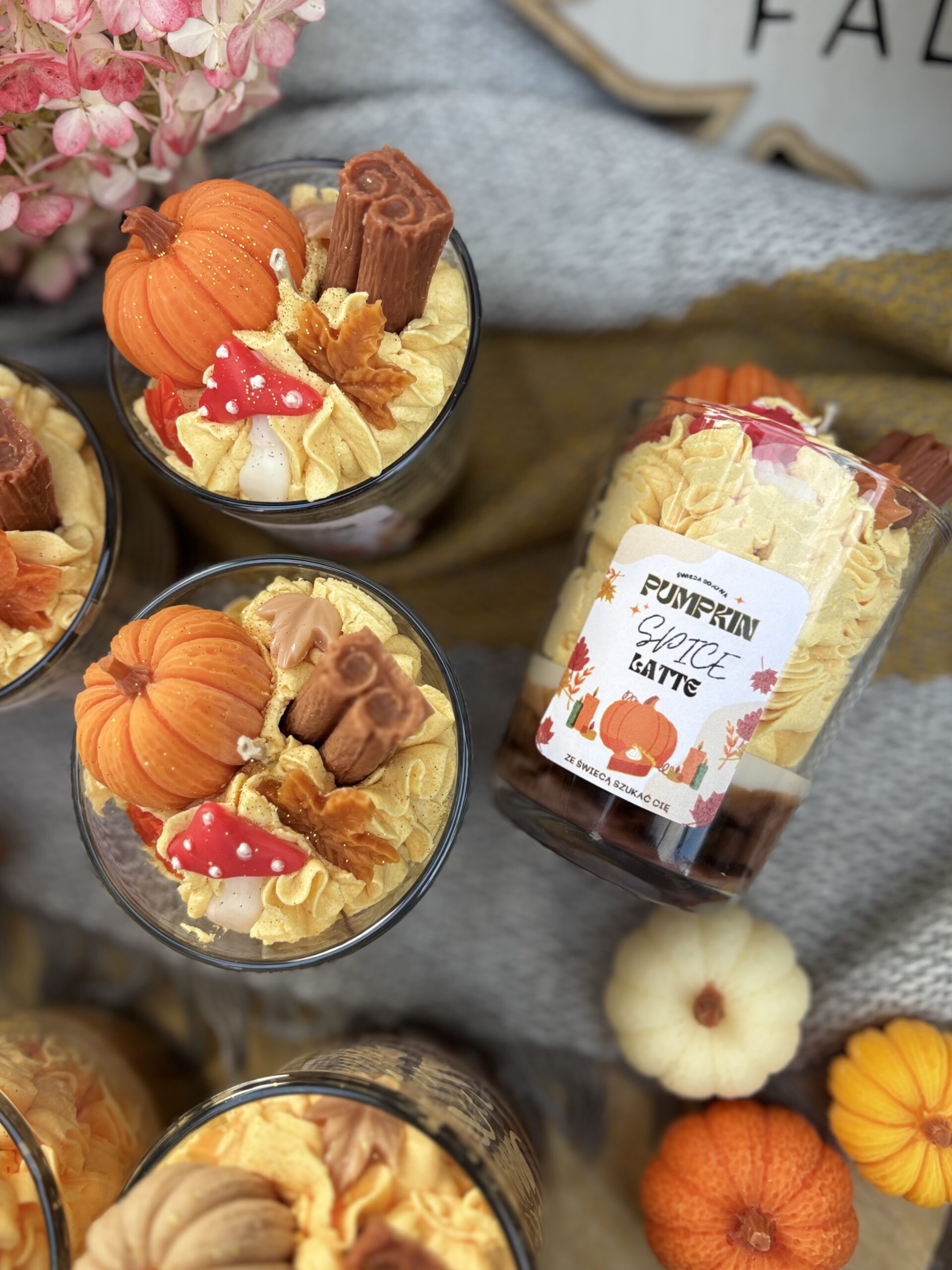 Świeca Sojowa Pumpkin Spice Latte 180 g
