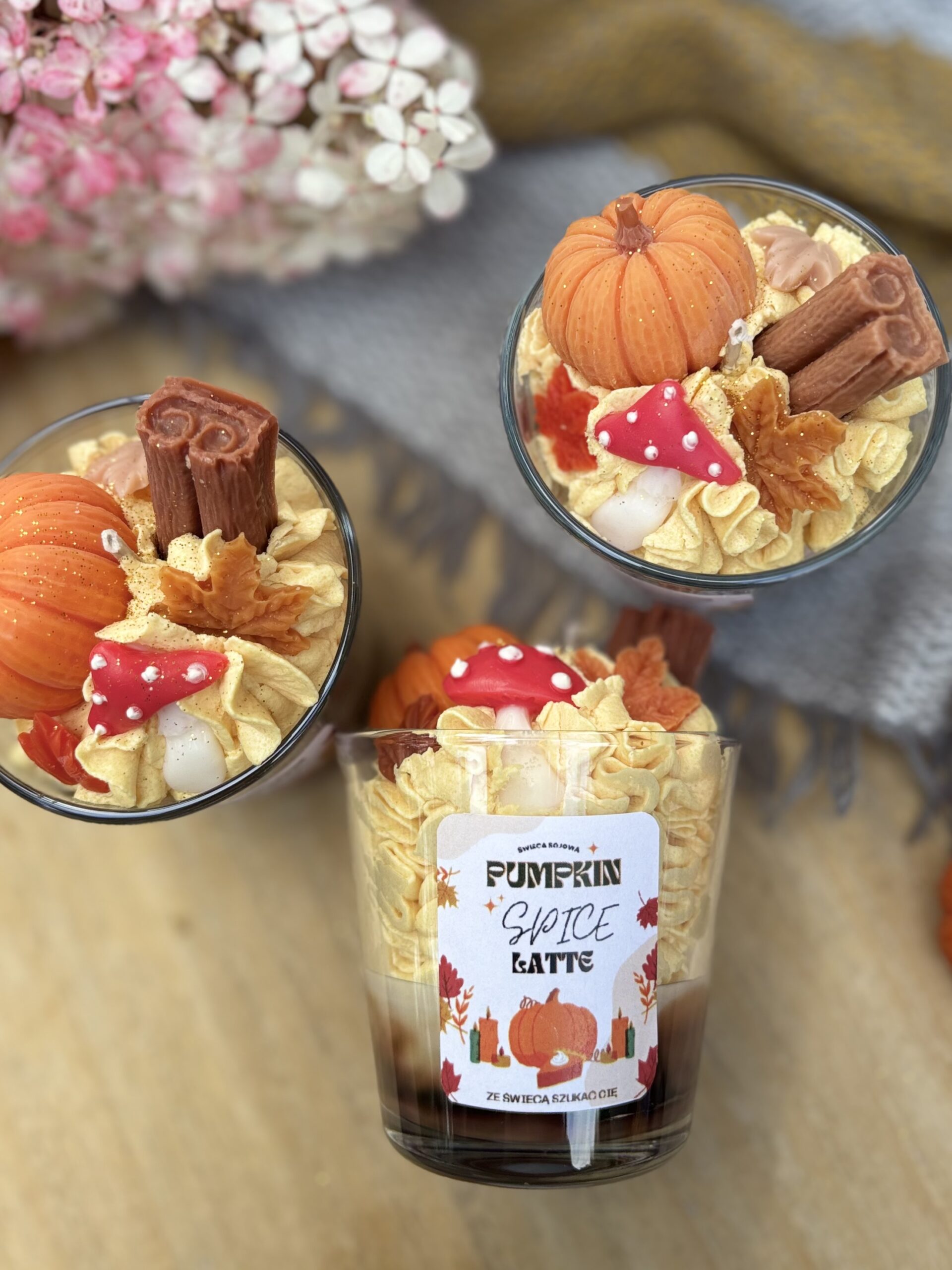 Świeca Sojowa mini Pumpkin Spice Latte 130 g - obrazek 6